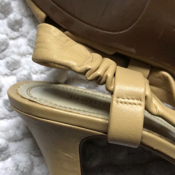 Naturalizer Tan Heel Spring Summer Sandals Neutral 8.5 - Picture 5 of 8